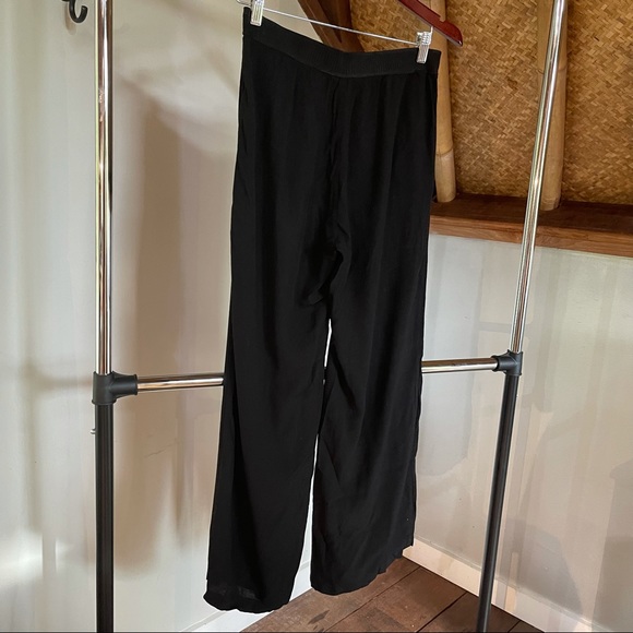 Samsoe Samsoe Black Wide Leg Soft Pants Size S - Picture 4 of 8